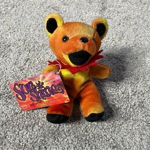 GRATEFUL DEAD Sunshine LIQUID BLUE BEANIE BEAR  Jerry Garcia Plush